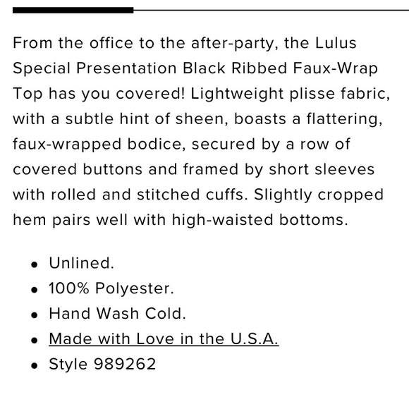 Sold 😀Lulu’s Wrap blouse - Picture 5 of 13